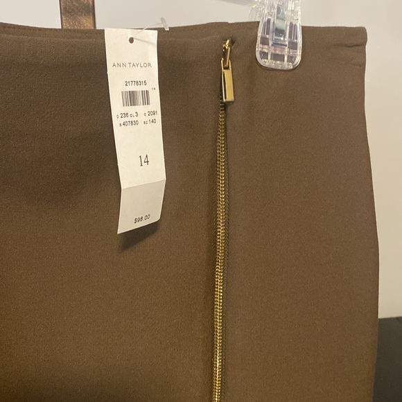 Ann Taylor Olive Skirt - Picture 10 of 13